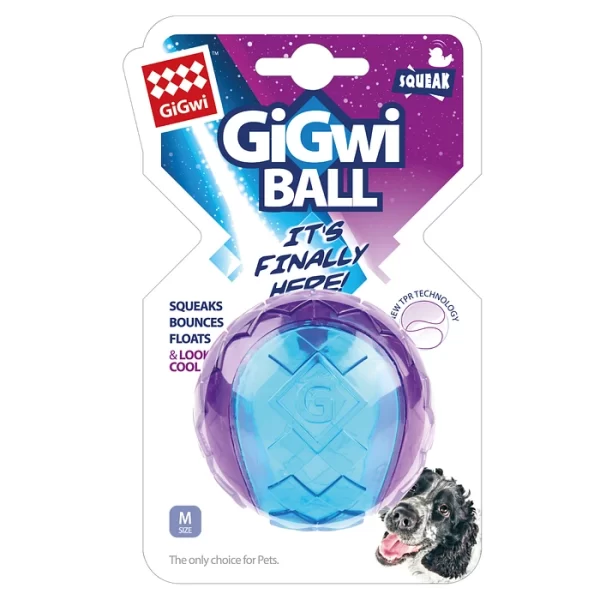 GIGWI BALL SQUEAK M AZUL/MORADO