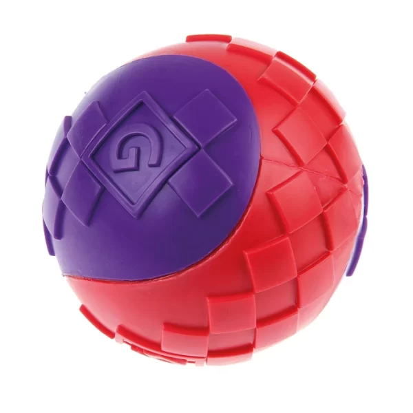 GIGWI BALL SQUEAK M  ROJO/MORADO - Imagen 2