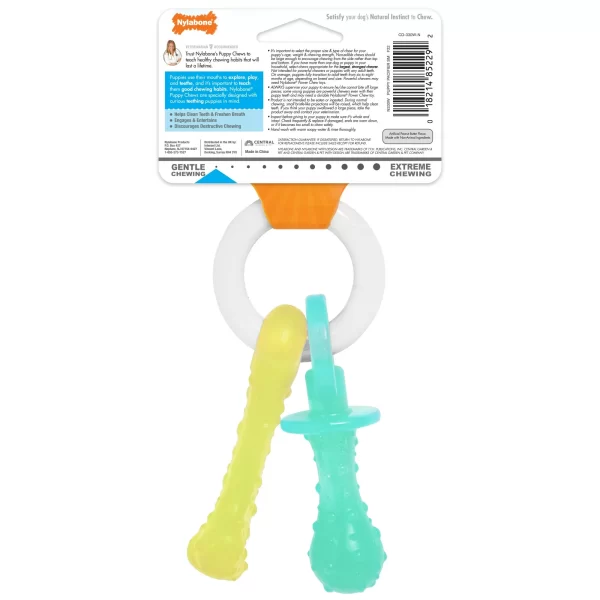 Nylabone Chupete para Cachorro Juguete Masticable Flexible - Imagen 2