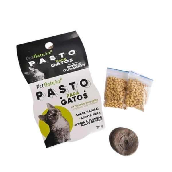 PET NATURA KIT PASTO PARA GATOS - Imagen 2